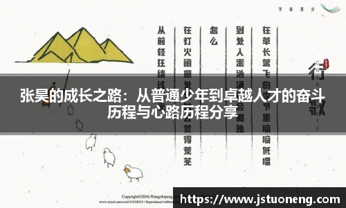 张昊的成长之路：从普通少年到卓越人才的奋斗历程与心路历程分享